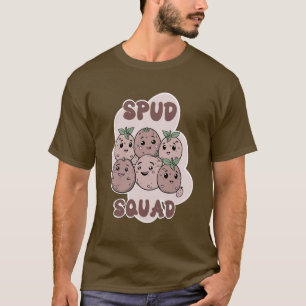 Spud Squad grappige groep aardappel T-shirt