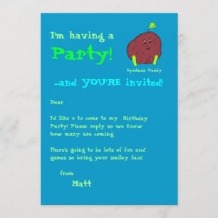 Spudman Paddy party nodigt uit Kaart