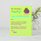 Spudman Yeehaw, feest uitnodigen Kaart (Staand voorkant)