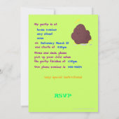 Spudman Yeehaw ! invitation du parti (Dos)