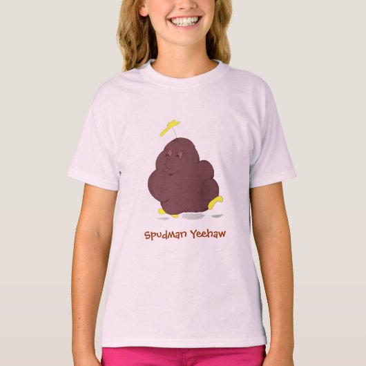Spudman Yeehaw ! T-shirt babydoll pour filles (Devant)