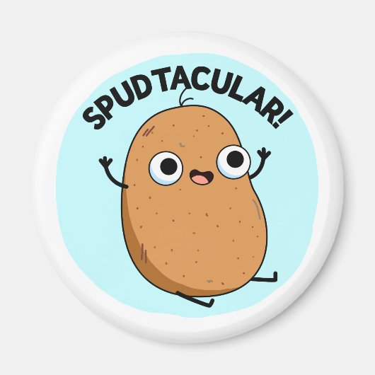 Spudtacular Funny Potato Pun Magneet (Voorkant)