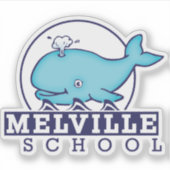 Spuit de walvis Decal Sticker (Voorkant)