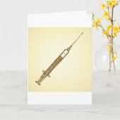  spuit Medical Healthcare Sketch Kaart (Gele Bloem)