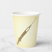 spuit Medical Healthcare Sketch Papieren Bekers (Voorkant)
