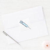 Spuit Vierkante Sticker (Envelop)