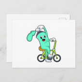 Spuitbus met fiets briefkaart (Voorkant / Achterkant)