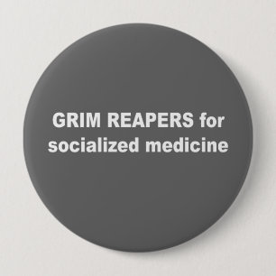 Spuiters voor de sociale geneeskunde ronde button 4,0 cm