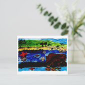 Spuitgat met beer briefkaart (Staand voorkant)