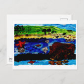 Spuitgat met beer briefkaart (Voorkant / Achterkant)