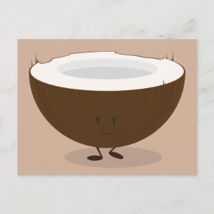 Spuitkokosnoot Briefkaart