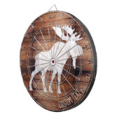 spuitmazen op houtdartboard dartbord (Voorkant Rechts)