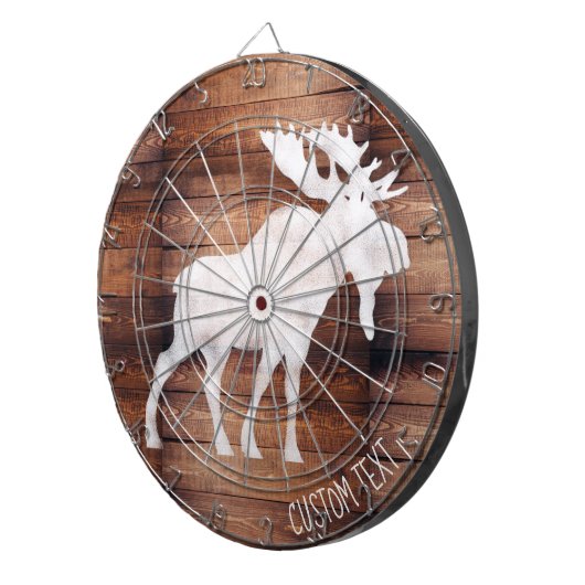spuitmazen op houtdartboard dartbord (Voorkant Rechts)