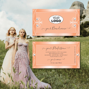 Spuitpekeldiamanten met Logo Visitekaartje