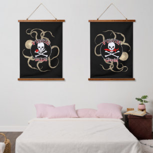 Spuitset Pirate Bride en Pirate Groom Hangend Wandkleed