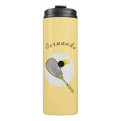 Spuitspeler Coach Racketball Aangepaste naam Sport Thermosbeker (Voorkant)
