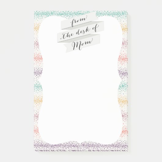 Spuitsproei Sprinkle strepen Moderne sappellijnen Post-it® Notes (Voorkant)