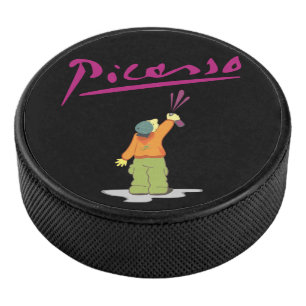 Spuitverf hockey puck