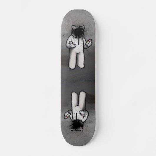 spuitverf skateboard (Voorkant)