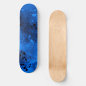 Spuitverf Splatter Effect Blue Skateboard (Voorkant)