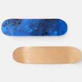 Spuitverf Splatter Effect Blue Skateboard (Horizontaal)