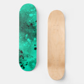 Spuitverf Splatter Effect Green Skateboard (Voorkant)