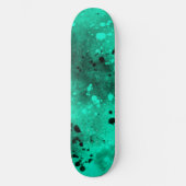 Spuitverf Splatter Effect Green Skateboard (Voorkant)