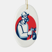 Spuitverf Verf Pistool Retro verf Keramisch Ornament (Rechts)
