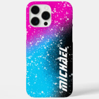 Spuitverf Zwart Roze en Blauwe Naam