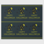 Spukhuis, Gelukkig Halloween Cadeaupapier (Vlak)