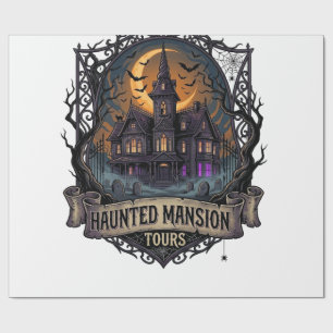 Spukhuis Rondleidingen Halloween Gotisch Huis Cres Cadeaupapier