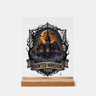 Spukhuis Tour Halloween Gotisch Huis Cresc Acryl Bord