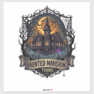 Spukhuis Tour Halloween Gotische Huis Cresc Sticker