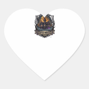 Spukhuisrondleidingen Halloween Gotisch Huis Cresc Hart Sticker