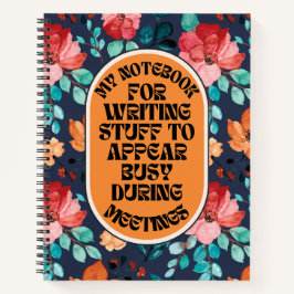 Spullen om druk te lijken tijdens vergaderingen Gr Notitieboek