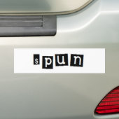 SPUN block logo bumper sticker (Op auto)