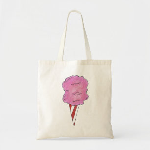 Spun Sugar Pink Cotton Snoep Fair Food Tas