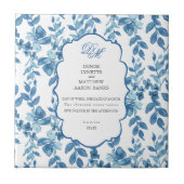 Spun Sugar & Skydiver Blue Wedding Keepomwille Cer Tegeltje (Voorkant)