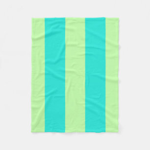 Spunky Blue en Green Stripes voor FUN!!! Fleece Deken