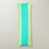 Spunky Blue en Green Stripes voor FUN!!! Lichaamskussen (Achterkant (Verticaal))