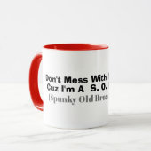 Spunky Old Broad (S.O.B.) Mug (Devant gauche)
