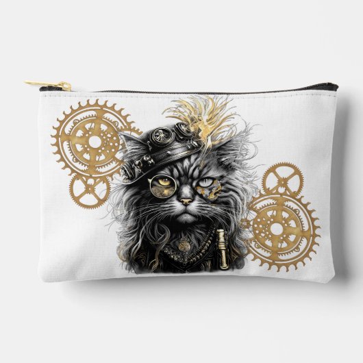 Spunky Paws De Funky Steampunk Kat  Etui (Voorkant)