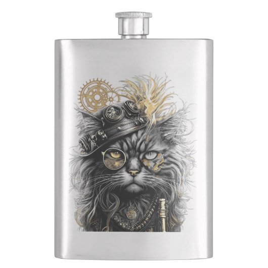 Spunky Paws De Funky Steampunk Kat Flacon (Voorkant)