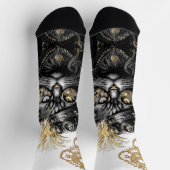 Spunky Paws De Funky Steampunk Kat  Sokken (Top)