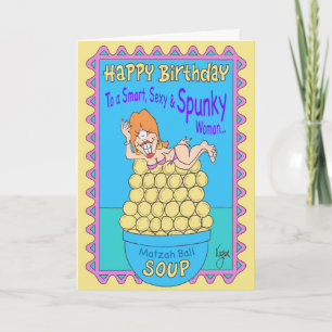 SPUNKY VROUW Verjaardag Kaart