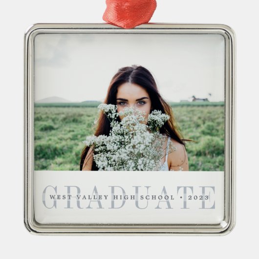 Spure Stripe | Foto Afstuderen Metalen Ornament (Voorkant)