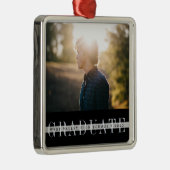 Spure Stripe | Foto Afstuderen Metalen Ornament (Rechts)