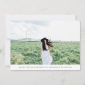 Spure Stripe | Twee foto-Afstuderen Aankondiging (Achterkant)