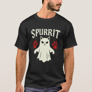 Spurrit Spookkat - Grappige woordspeling Halloween T-shirt