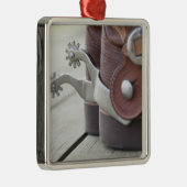 Spurs op cowboylaarzen metalen ornament (Rechts)